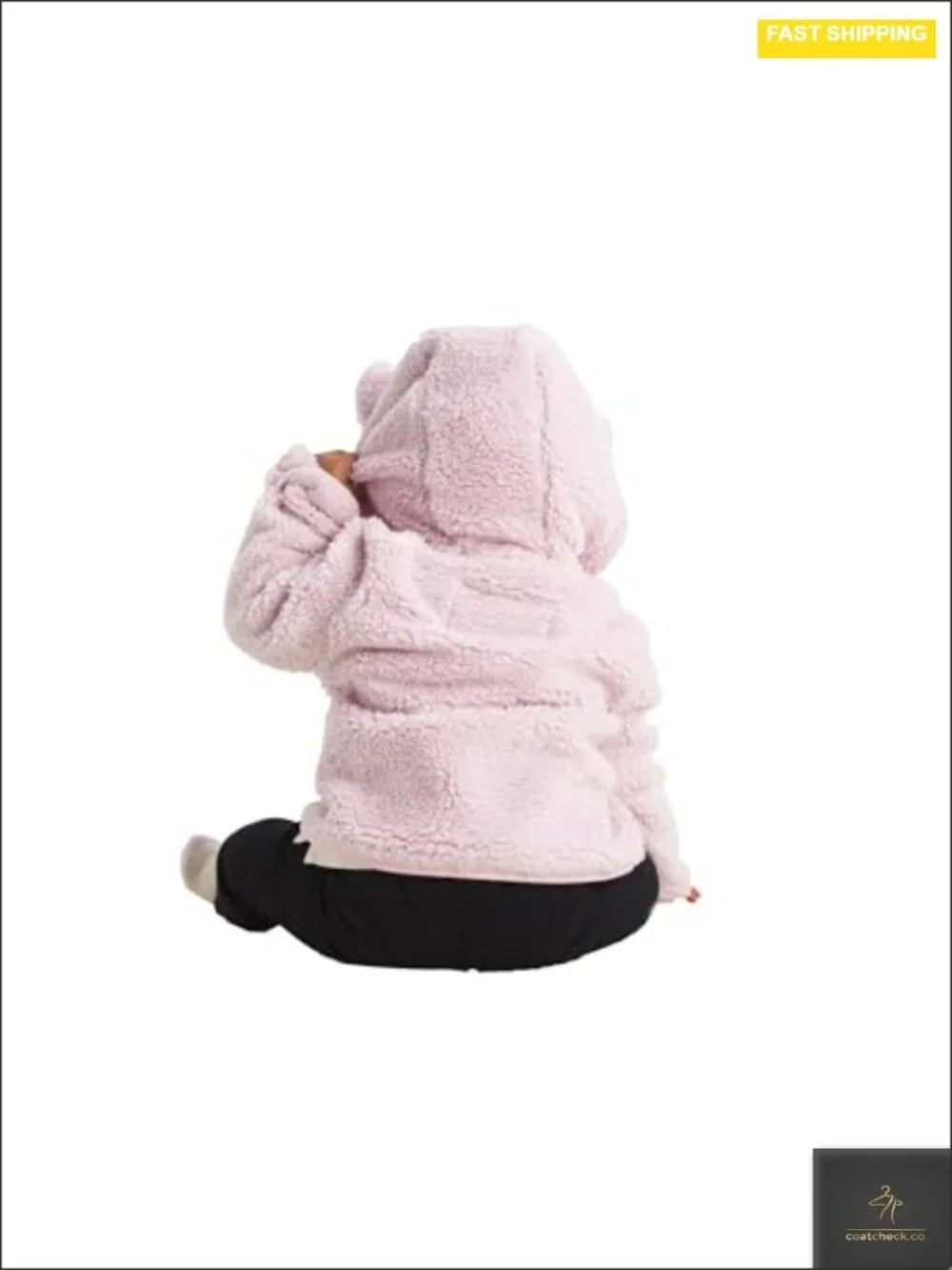 Baby Full Zip Fleece Hoodie with Mittens & Bear Ears
